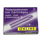 Inkoustové bombičky Online Germany, 6 kusů | barva fialová | 518142
