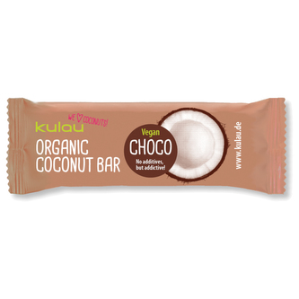 Kulau BIO kokosová tyčinka s kakaem VEGAN bez přidaného cukru 40g