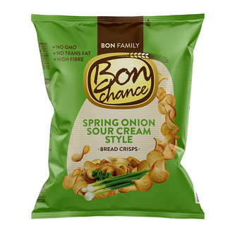 Bon Chance chlebové chipsy s jarní cibulkovou a zakysanou smetanou 60g