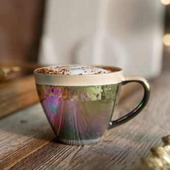 Hrnek | GLAMI | perleťově modrá | 0,4 l | 860305 Homla