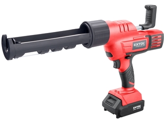 EXTOL PREMIUM pistole vytlačovací, vaničková aku SHARE20V, 20V Li-ion, 2000mAh