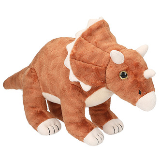 Plyšový dinosaurus Dino World, Hnědý, Triceratops