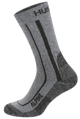 Ponožky Alpine grey/black - XL (45-48)