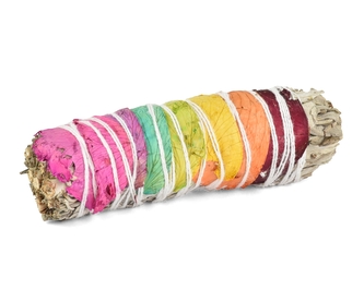 Vykuřovadlo - svazek Bílá Šalvěj a Růže 10 cm