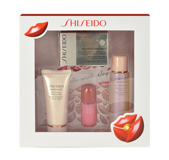 Shiseido Bio-Performance pleťový krém 50 ml + čisticí pěna 50 ml + tonikum Wrinkle Resist 24 Bal.Softener Enriched 75 ml + pleťová péče Ultimune Power Infusing 10 ml