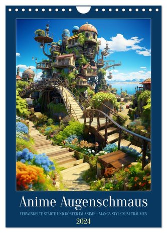 Anime Augenschmaus (Wandkalender 2024 DIN A4 hoch), CALVENDO Monatskalender