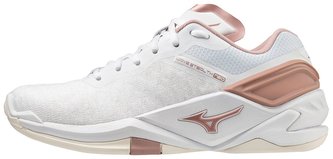 Mizuno WAVE STEALTH NEO / White / Rose / Snow White Velikost boty: 40.0/6.5