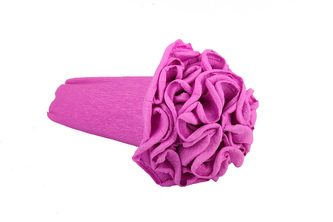 Krepový kornout růžovofialový 590