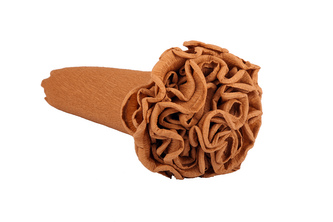 Krepový kornout světle hnědý 567