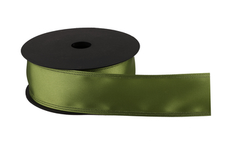 Atlasová stuha 4 cm zelená
