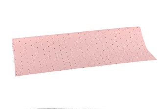 Floristická fólie s tečkou světle růžová