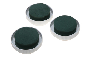 Miska s aranžovací hmotou O 10,5/8 cm - 6 ks -BÍLÁ