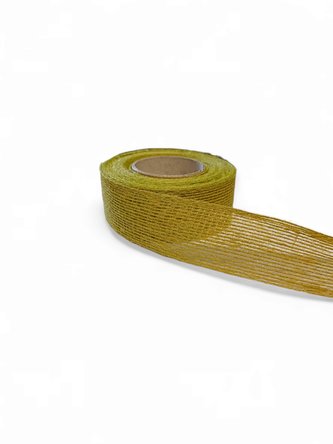 Stuha juta gáza 4 cm zelená
