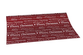 Vánoční fólie  Merry Christmas bordó