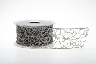 Stuha Big spider 5cm x 9,1m 22 ŠEDÁ