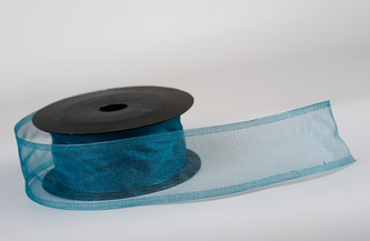 Stuha organza SNOW 4cm x 9,1m TM. TYRKYSSOVÁ