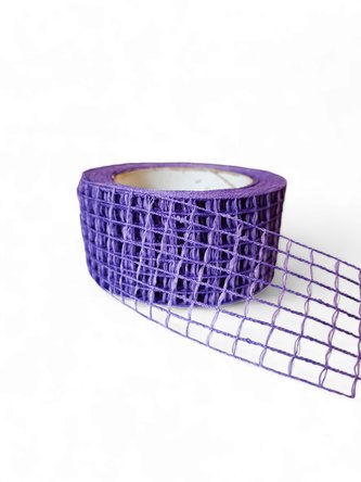 Jutavá stuha klasik 5 cm fialová