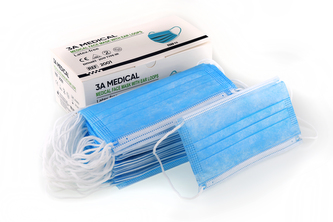 Medicínské ochrané roušky na obličej 3A MEDICAL Type IIR
