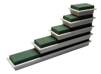 Aranžovací miska s hmotou 45cm 2ks -BÍLÁ