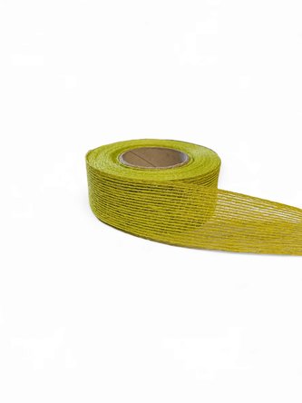 Stuha juta gáza 4 cm světle zelená