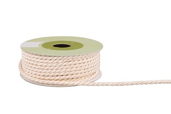 Polyesterový provázek 4mm krémový