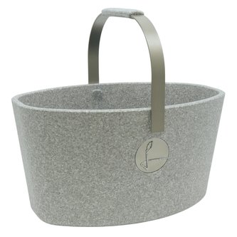 Milovaný košík LIEBLINGSKORB šedý s šampaň