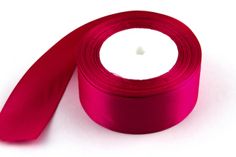 Saténová stuha 4 cm 27 cyklámenová