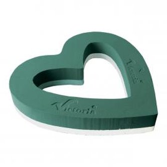 Srdce s aranžovací hmotou 63 cm