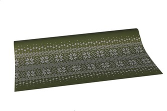 Vánoční fólie finský vzor zelený