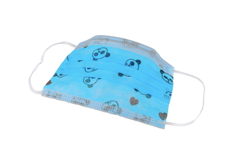 Dětské třívrstvé roušky chlapecké modré