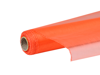 Organza uni 29,5cm x 10m ČERVENOORANŽOVÁ