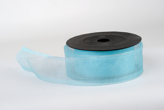 Stuha organza SNOW 4cm x 9,1m TYRKYSOVÁ
