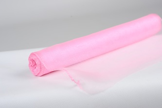 Organza uni 29,5cm x 10m RŮŽOVÁ