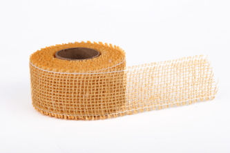 Jutová stuha jemná 5cm x 5m 13 KRÉMOVÁ