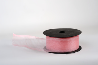 Stuha organza SNOW 4cm x 9,1m STARORŮŽOVÁ