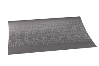 Vánoční fólie finský vzor stříbrný