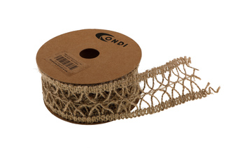 Stuha jutová ,5cm x 5m HR1609 přírodní