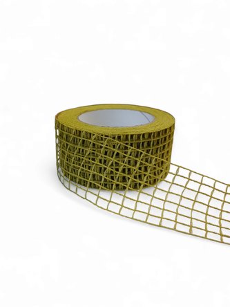 Jutavá stuha klasik 5 cm zelená