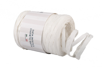 Stuha rafie matná 6802 5mm x 200m - 01 sněhově bílá