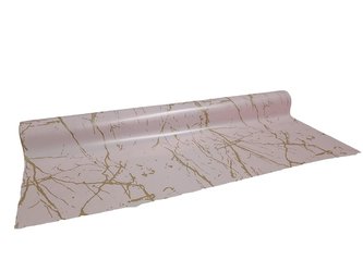 Floristická fólie mramorový design světle růžová