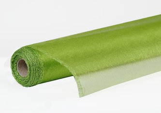 Organza SNOW 12cm x 9,1m TRAV. ZELENÁ