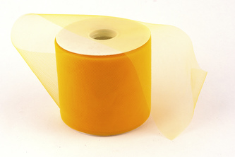 Stuha tylová 10cm x 50m ŽLUTÁ