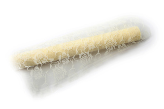 Syntetická krajka v roli Rose mesh 50cm x 4,6m ME362 6-ŠAMPAŇ