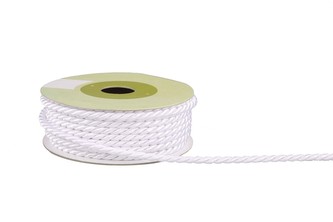 Polyesterový provázek 4mm bílý