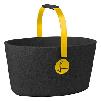 Milovaný košík LIEBLINGSKORB černý se zlatou