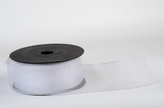 Stuha organza uni 4cm x 10m BÍLÁ