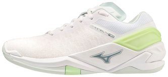 Mizuno WAVE STEALTH NEO / Whte/GRidge/PatinaGreen Velikost boty: 40.0/6.5