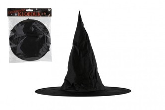Klobouk čarodějnický skládací dospělý 38 cm karneval Klobouk čarodějnický skládací dospělý 38 cm karneval