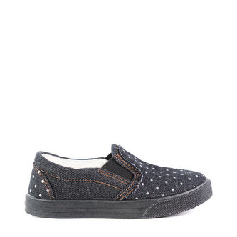 Oldcom Slip-On BOSTON Černé Teen Velikost: 34, Barva: Černá