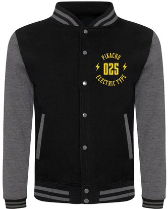 Pánská bunda Pokémon: Kolegiát Pikachu (L) černá bavlna